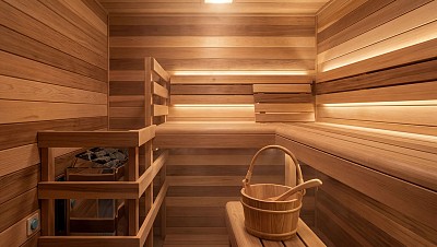 luxury sauna interior