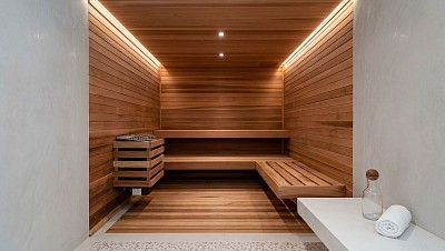 indoor sauna interior