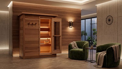 indoor prefab cabin sauna lifestyle