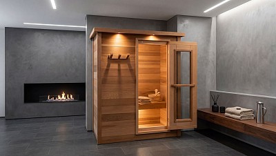 outdoor prefab cabin sauna