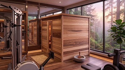 outdoor prefab sauna 4x7 cabin lifestyle