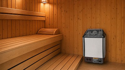 sauna mikko heater installed